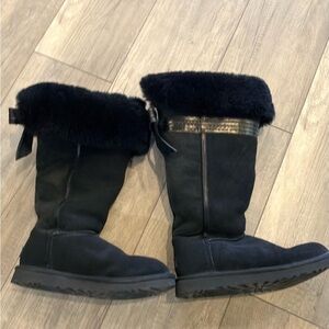 UGG Black Suede Boots